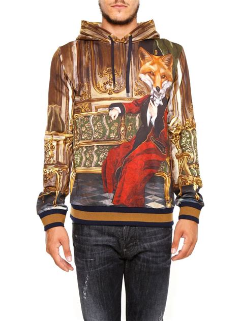 dolce gabbana sweatshirt fox|dolce gabbana sweatshirt sale.